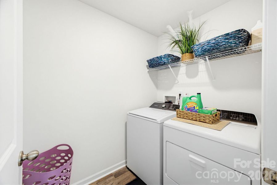 laundry room upstairs near bedrooms