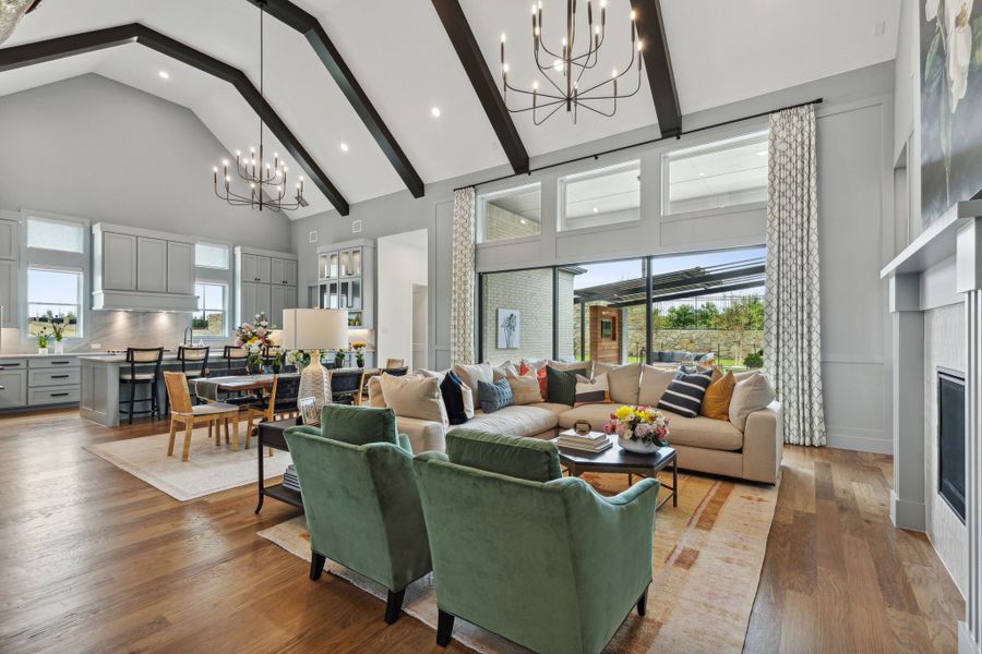 Representative furnished interior of a home built from the Hudson II by Southgate Homes in Windsong Ranch 71' Series, Prosper (Image 8).
