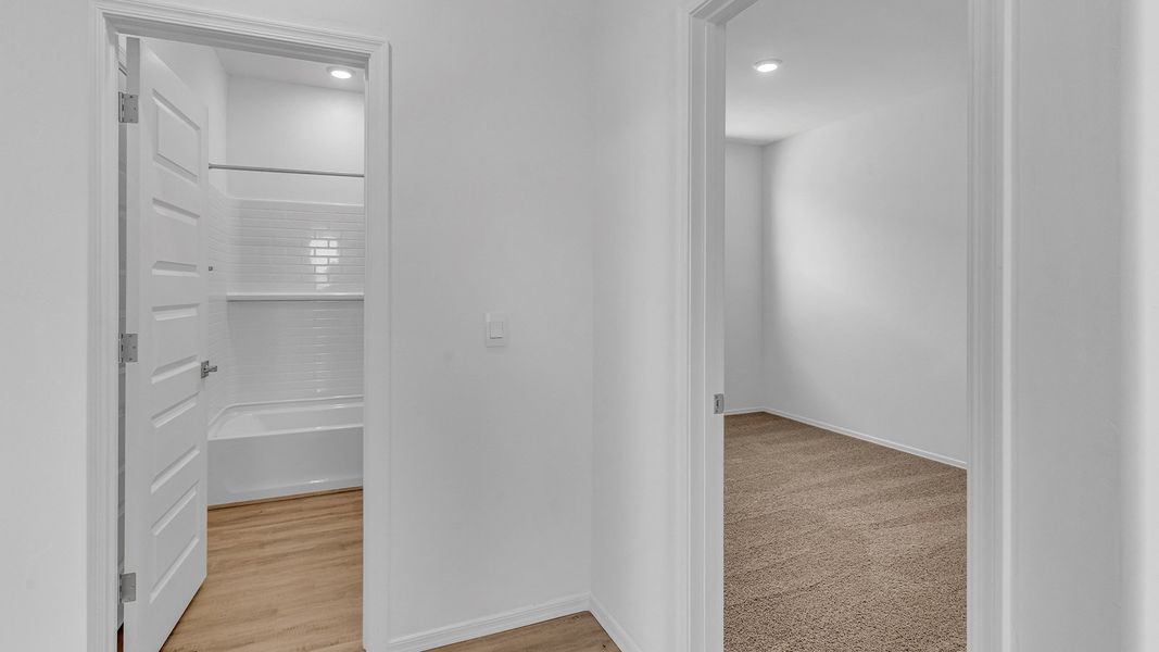 Spacious, unfurnished interior of a new home in Coronet at Gladden Farms, Marana (Image 30). Spacious, unfurnished interior of a new home in Coronet at Gladden Farms, Marana (Image 30).