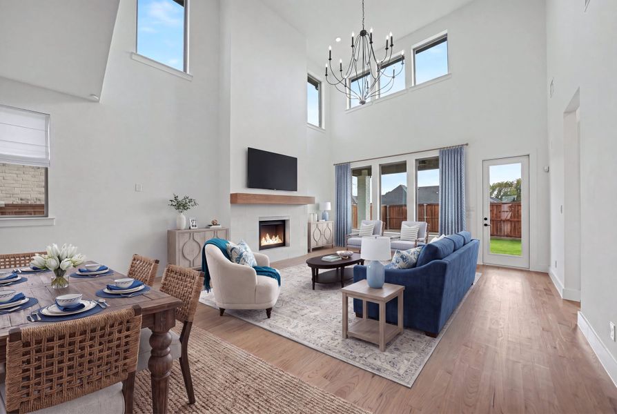 Furnished interior view inside a new home in Aster Park, McKinney (Image 16).