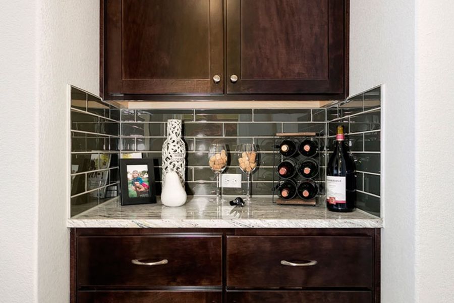 Representative furnished interior of a home built from the Oaks 2985 by Brohn Homes in Oaks at San Gabriel, Georgetown (Image 8).