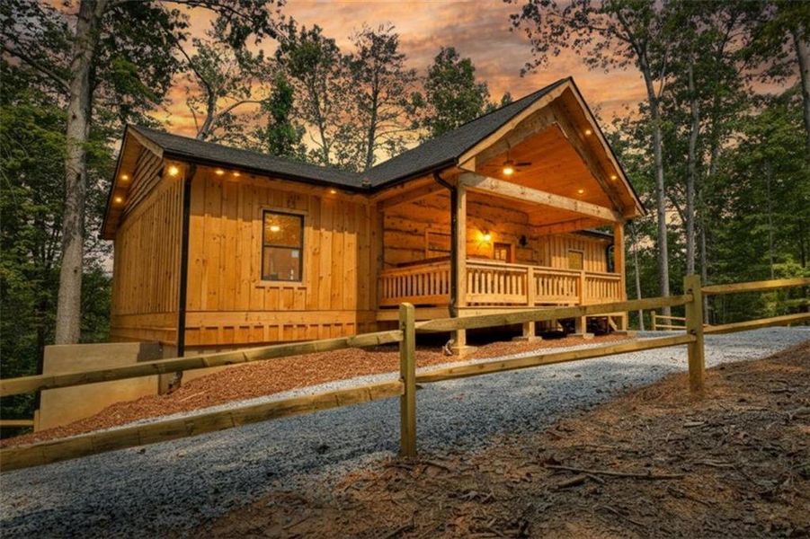 Front exterior of a new home in , Ellijay, GA, highlighting curb appeal (Image 18). Front exterior of a new home in , Ellijay, GA, highlighting curb appeal (Image 18).