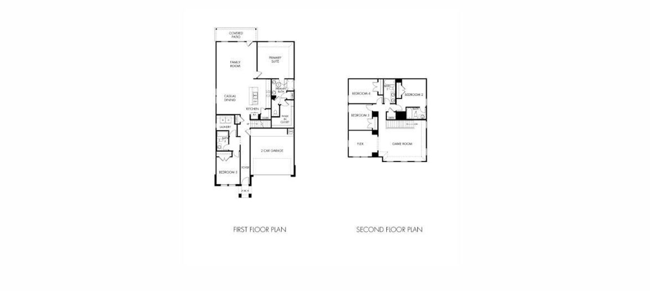 2D floor plan layout of this home in Sanford Farms - Premier Series, Waller, TX (Image 3). 2D floor plan layout of this home in Sanford Farms - Premier Series, Waller, TX (Image 3).
