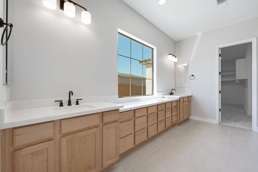 Furnished interior view inside a new home in Ellsworth Ranch Capstone Collection, Queen Creek (Image 26). Furnished interior view inside a new home in Ellsworth Ranch Capstone Collection, Queen Creek (Image 26).