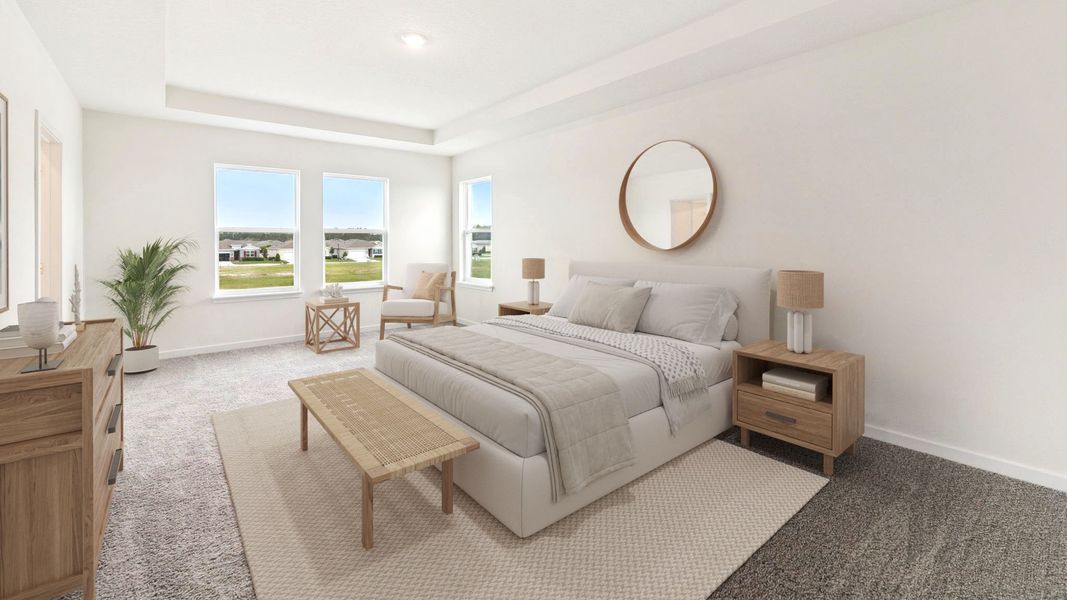 Furnished interior view inside a new home in Archers Mill, Ormond Beach (Image 8).