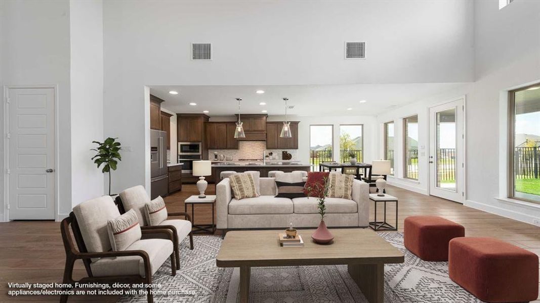 Furnished interior view inside a new home in North Sky 55', Celina (Image 7). Furnished interior view inside a new home in North Sky 55', Celina (Image 7).