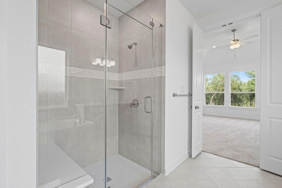 Walk-in shower in Primary Bath Walk-in shower in Primary Bath