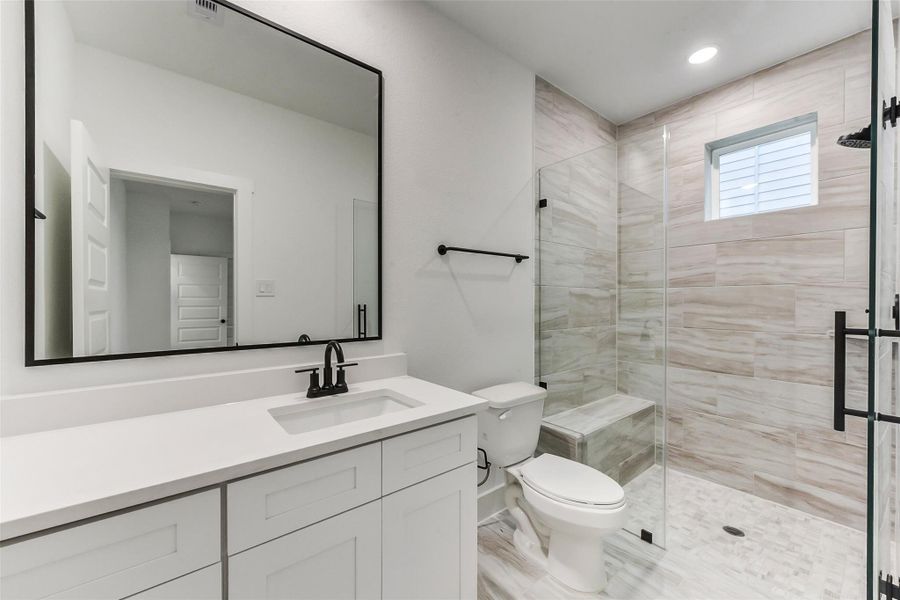 Furnished interior view inside a new home in , Houston (Image 10).