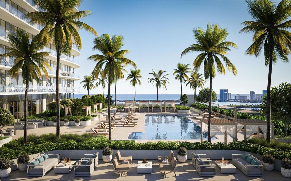 Community amenities in One Park Tower, North Miami (Image 5). Community amenities in One Park Tower, North Miami (Image 5).