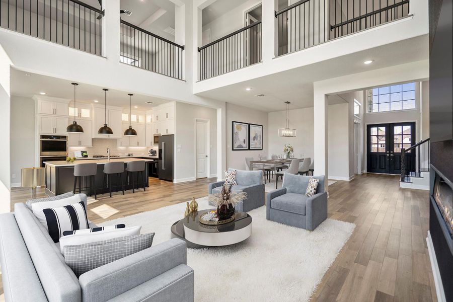 Furnished interior view inside a new home in Sienna 70′ Lots, Missouri City (Image 37).