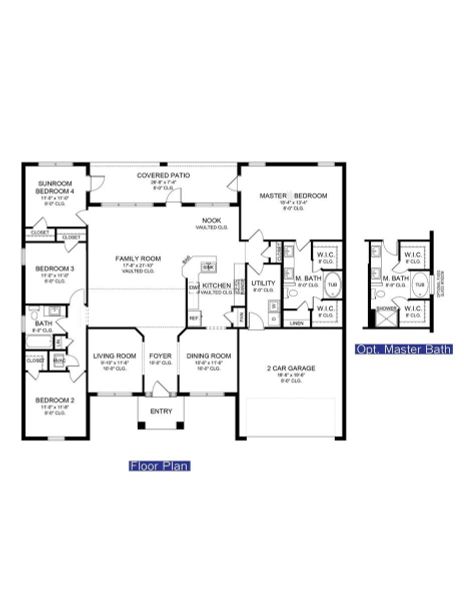 2D floor plan layout for the 2169 by Adams Homes in Lehigh Acres, Lehigh Acres, FL (Image 3). 2D floor plan layout for the 2169 by Adams Homes in Lehigh Acres, Lehigh Acres, FL (Image 3).