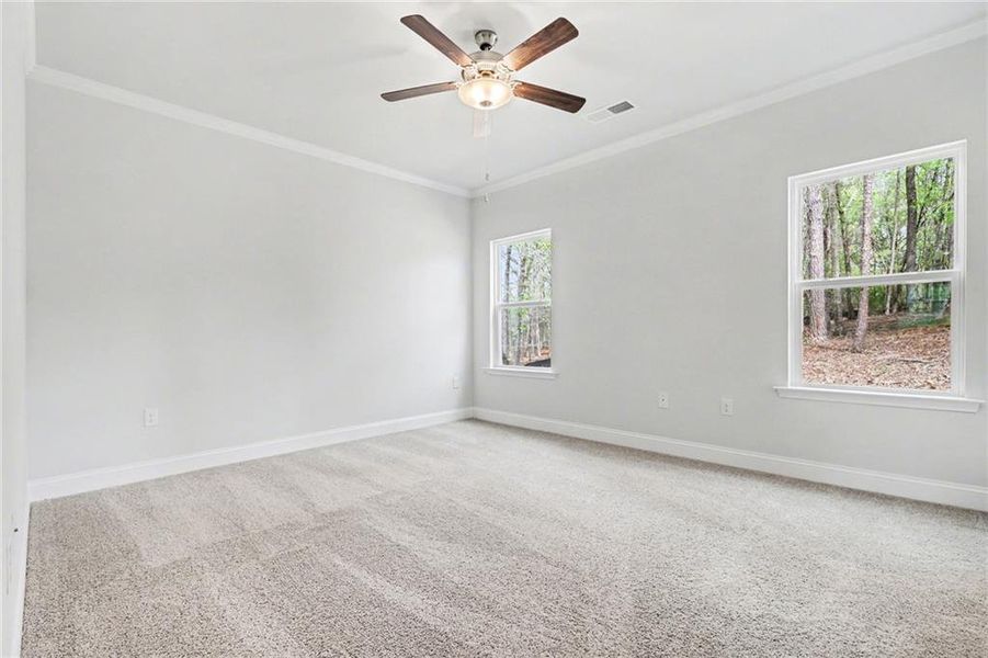 Spacious, unfurnished interior of a new home in The Fields of Walnut Creek, Pendergrass (Image 28).
