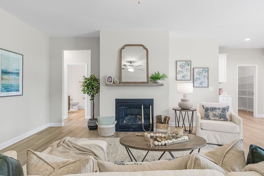 Representative furnished interior of a home built from the Clarion by Caviness & Cates Communities in Maggie Way, Wendell (Image 16).