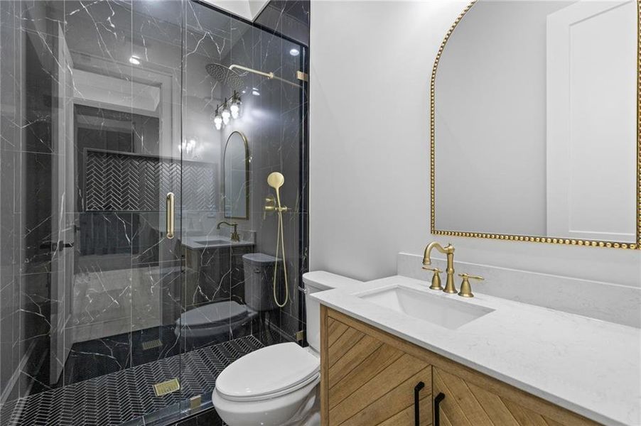 Furnished interior view inside a new home in , Dacula (Image 50).