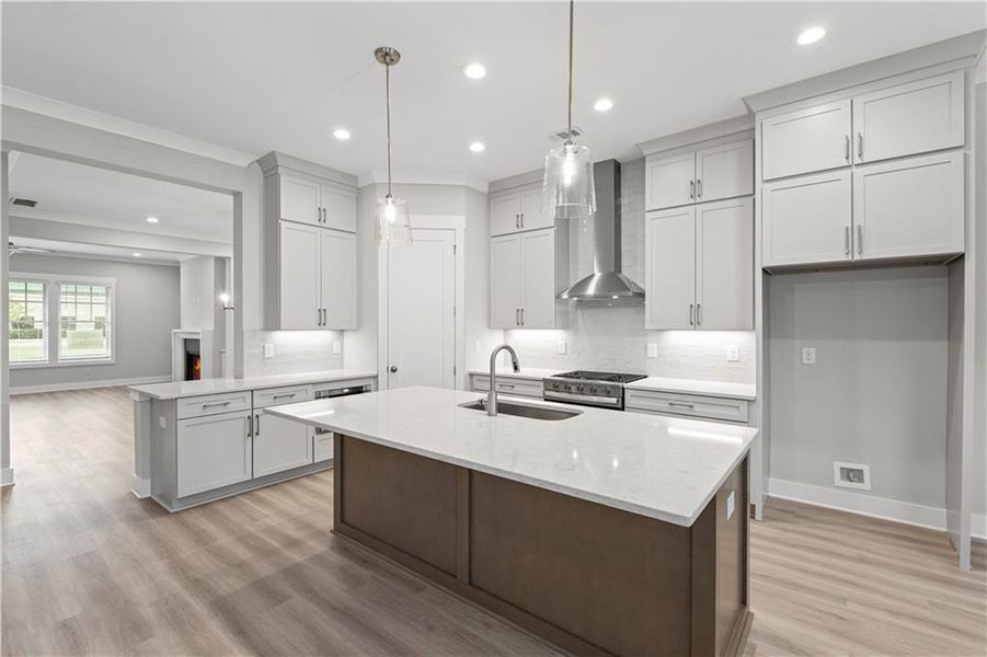 Furnished interior view inside a new home in Devin's Shire - A Kennesaw Tradition, Kennesaw (Image 9).