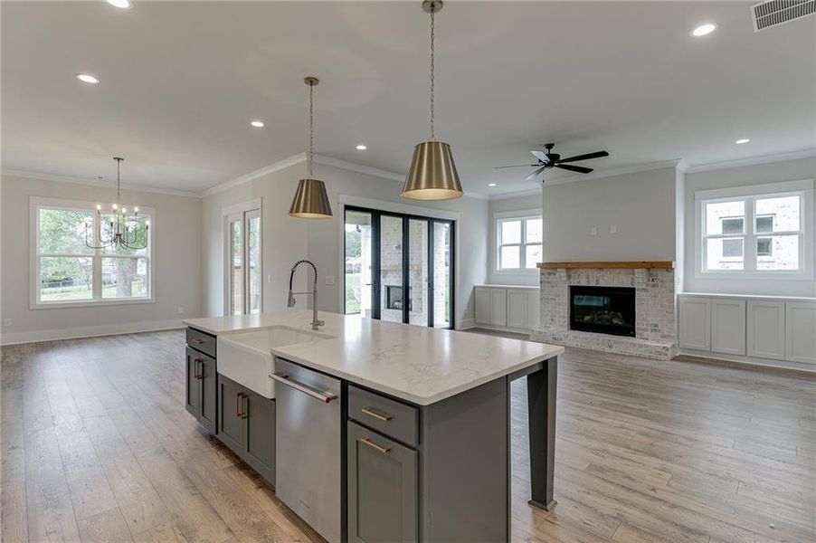 Furnished interior view inside a new home in , Buford (Image 16).