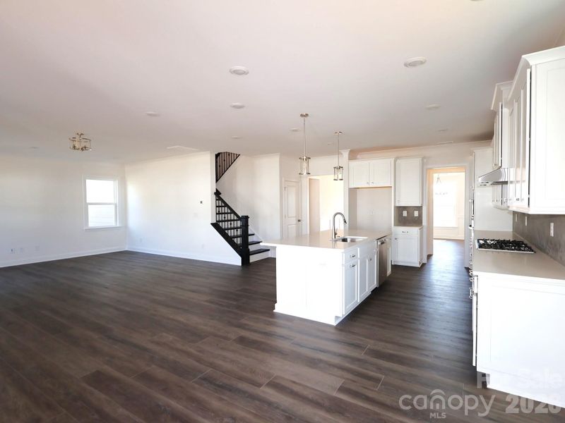 Kitchen and Family room