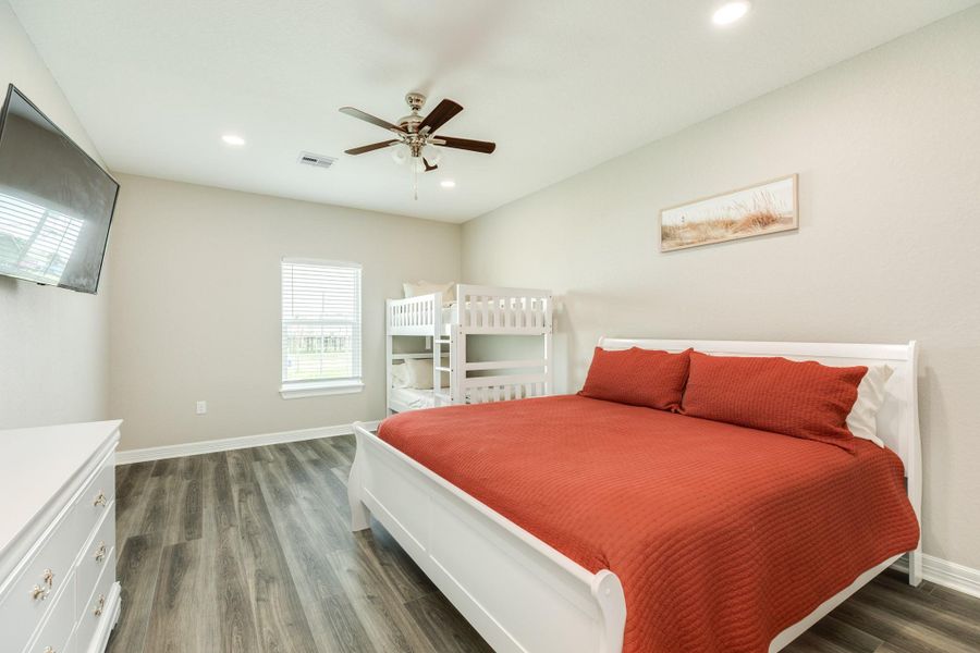 Bedrooms have room for guest Bedrooms have room for guest