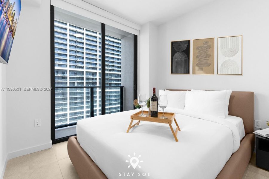 Furnished interior view inside a new home in , Miami (Image 32).