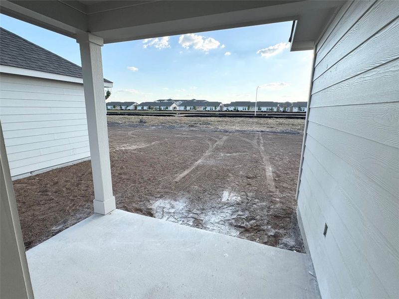 View of yard with a residential view