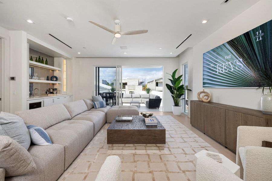 Furnished interior view inside a new home in , Delray Beach (Image 16).