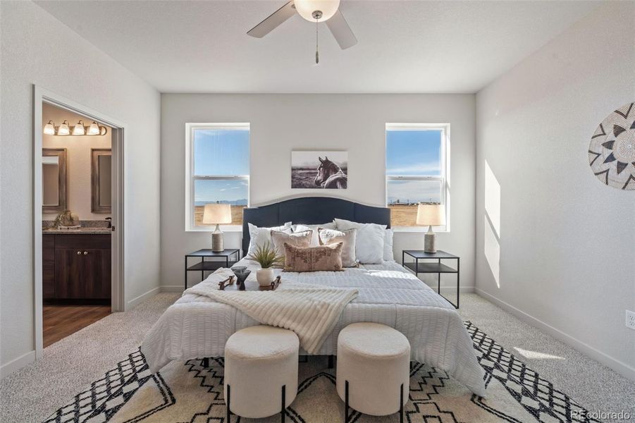 Furnished interior view inside a new home in , Calhan (Image 14).