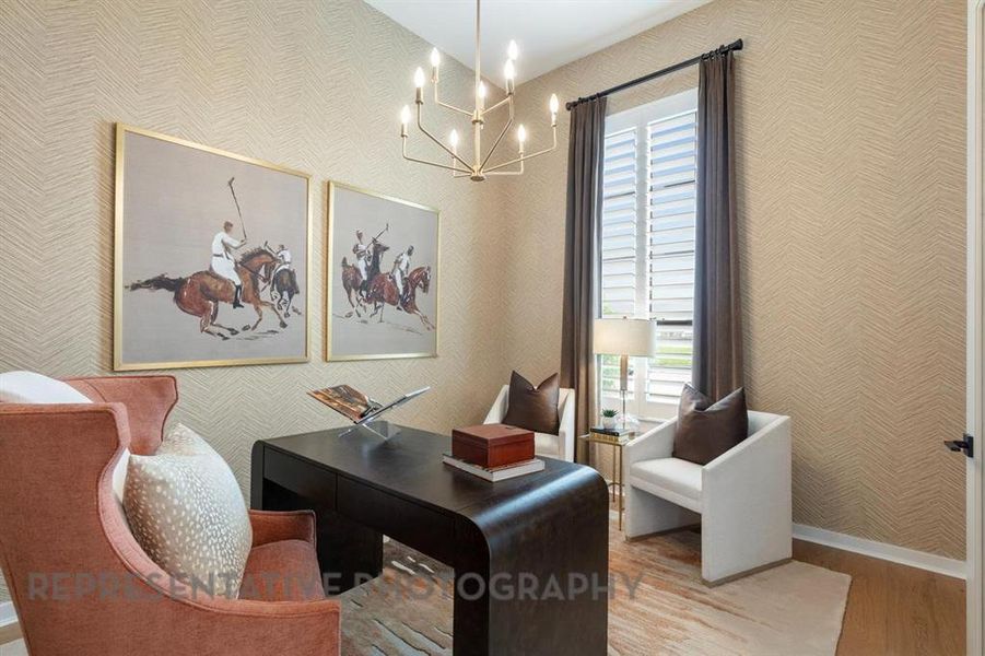 Furnished interior view inside a new home in Harvest, Northlake (Image 30).