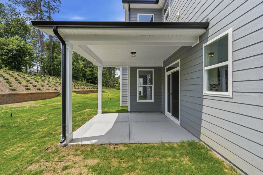 Exterior details and patio area of a home in Rone Creek, Waxhaw (Image 19).