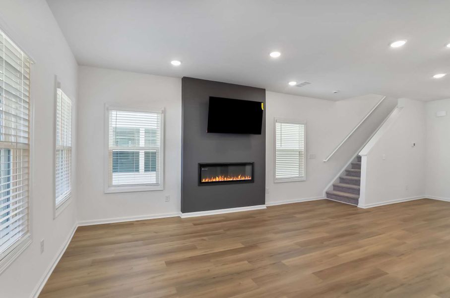 Representative unfurnished interior of a home built from the Khloe by KM Homes in The Cottages at Jackson Heights, Cleveland (Image 19).