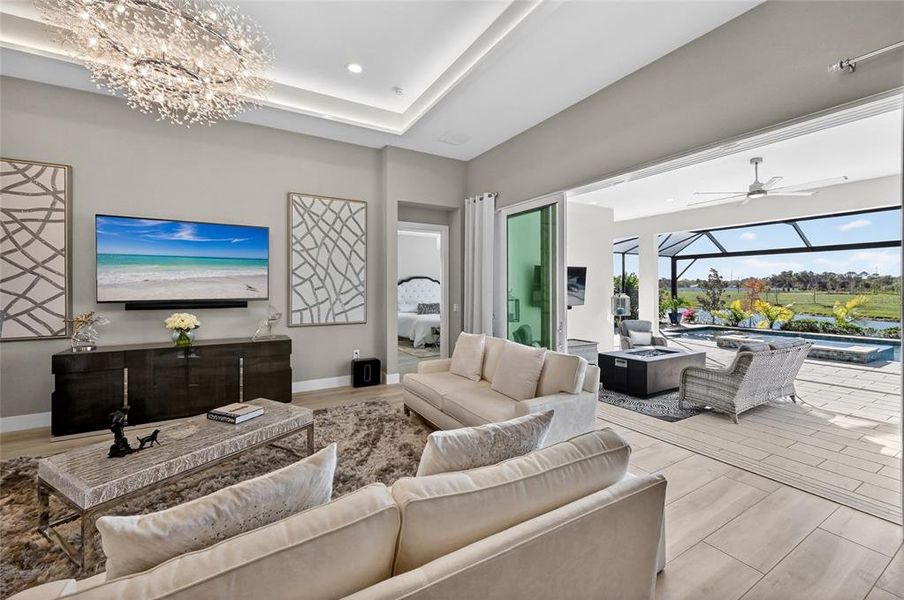 Furnished interior view inside a new home in , Sarasota (Image 10).