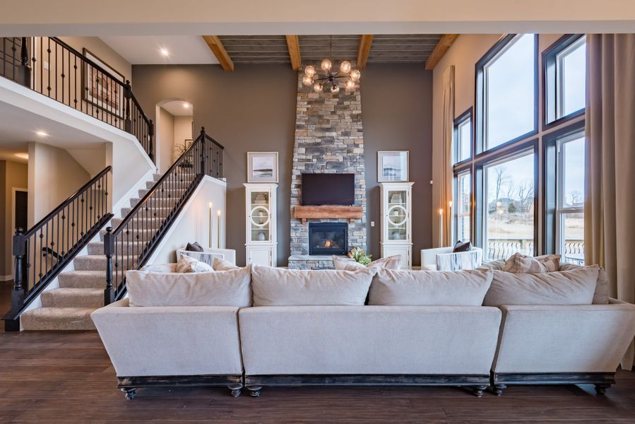 Furnished interior view inside a new home in The Estates and Meadows at Floyds Fork, Louisville (Image 6).