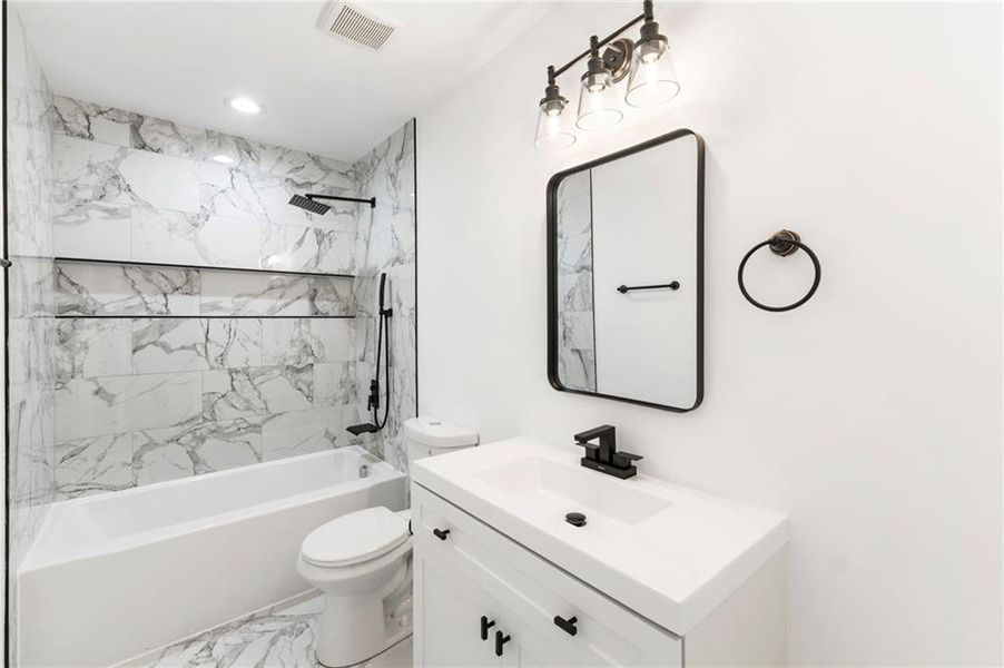 Furnished interior view inside a new home in , Cartersville (Image 17).