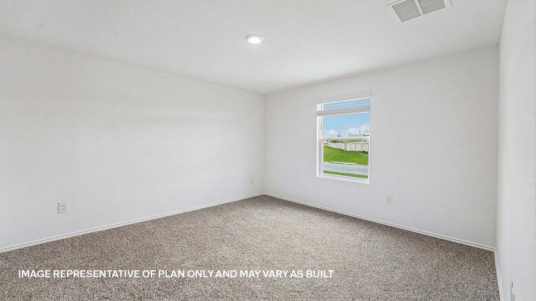 Representative unfurnished interior of a home built from the The Opal by D.R. Horton in Prairie Lakes, Buda (Image 30). Representative unfurnished interior of a home built from the The Opal by D.R. Horton in Prairie Lakes, Buda (Image 30).