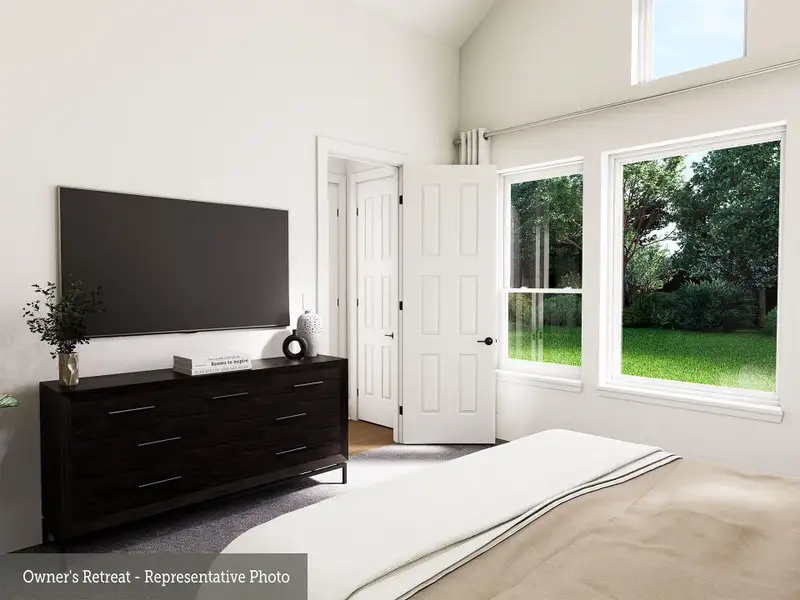 Furnished interior view inside a new home in COLTON - Reserve Collection, Todd Mission (Image 19).