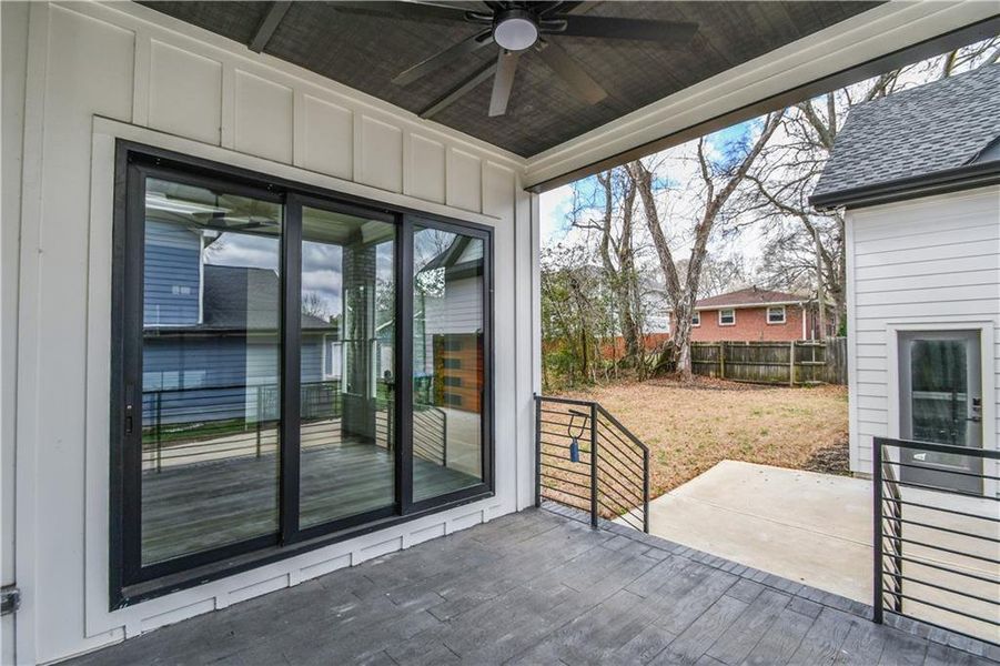 Exterior details and patio area of a home in , Atlanta (Image 31).