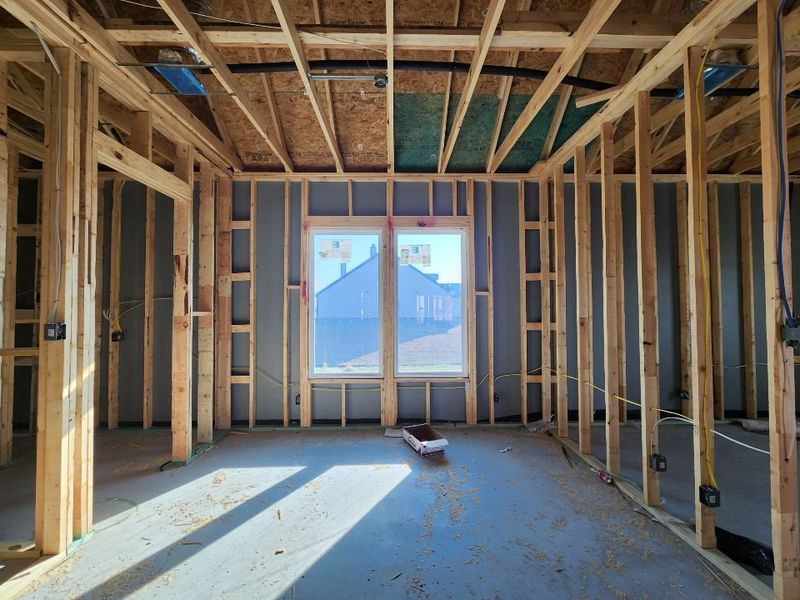 In-progress construction of a new home in Rocky Top, Krum, TX (Image 4).