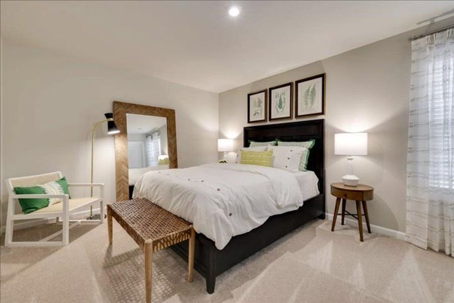 Representative furnished interior of a home built from the The Rembert by Stanley Martin Homes in Greenpoint, Harlem (Image 26).