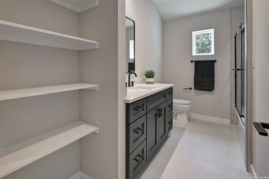Furnished interior view inside a new home in , Fischer (Image 13).