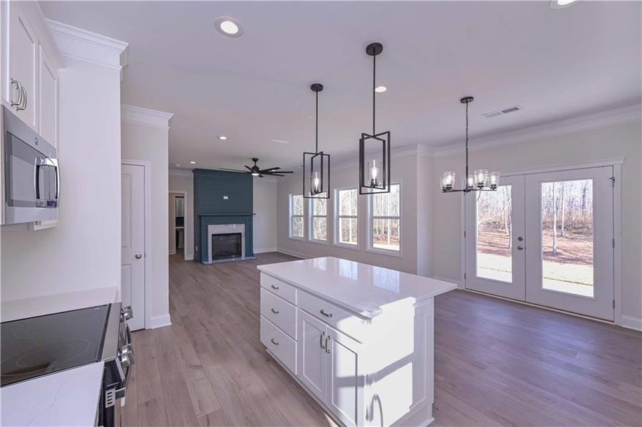 Furnished interior view inside a new home in , Buchanan (Image 9).