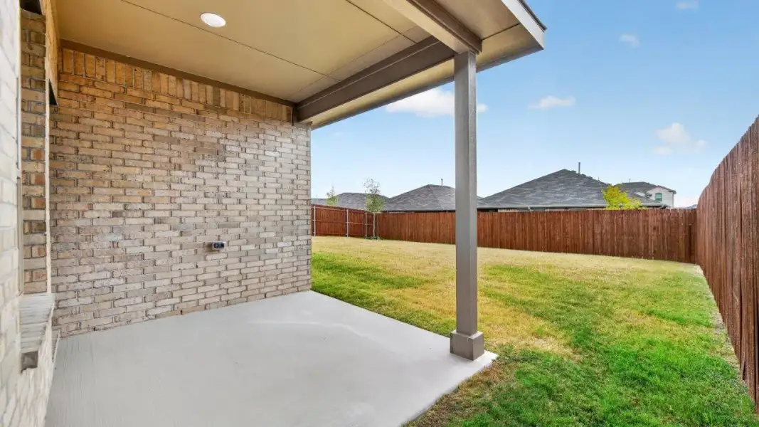 Exterior details and patio area of a home in Northstar West, Fort Worth (Image 2). Exterior details and patio area of a home in Northstar West, Fort Worth (Image 2).