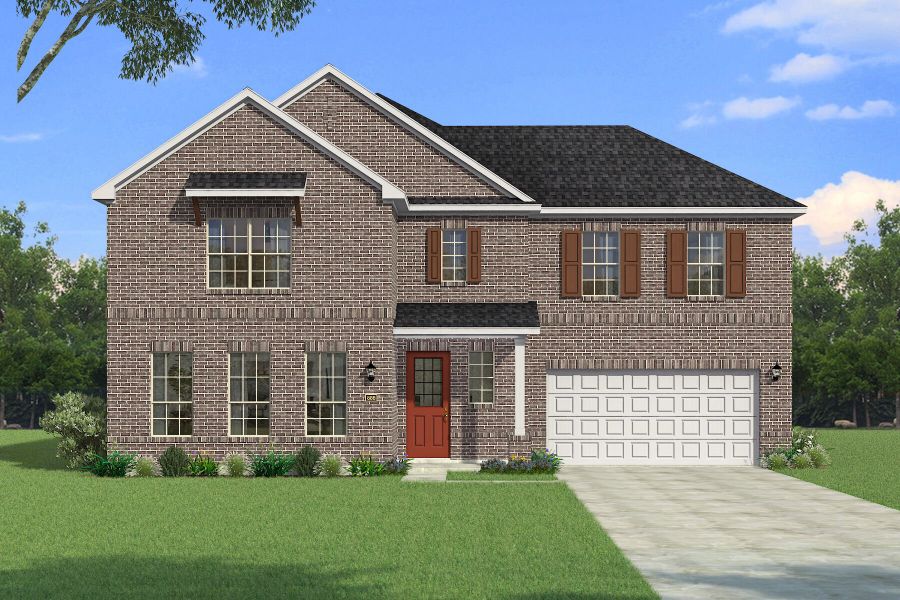 Representative exterior photo of a completed home built from the Siena by Mattamy Homes in Sutton Fields, Celina, TX (Image 19).