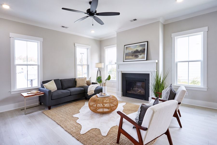 Representative furnished interior of a home built from the Rutledge by Homes by Dickerson in Nexton, Summerville (Image 8). Representative furnished interior of a home built from the Rutledge by Homes by Dickerson in Nexton, Summerville (Image 8).