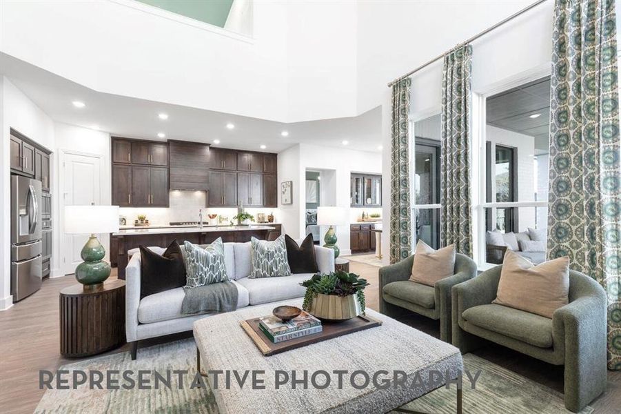 Furnished interior view inside a new home in Sandbrock Ranch, Aubrey (Image 6).