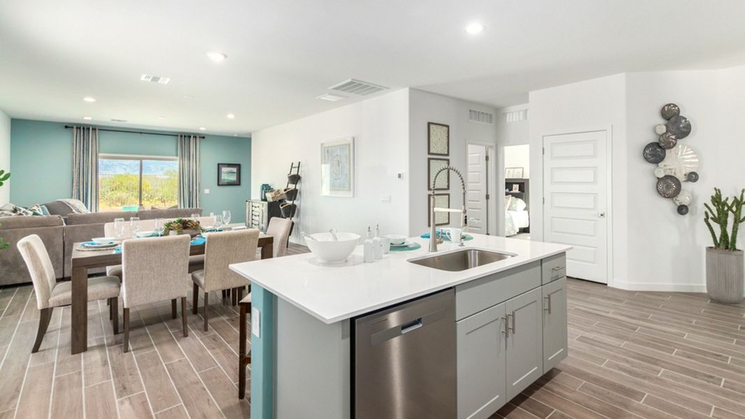 Furnished interior view inside a new home in Saguaro Bloom, Marana (Image 11).