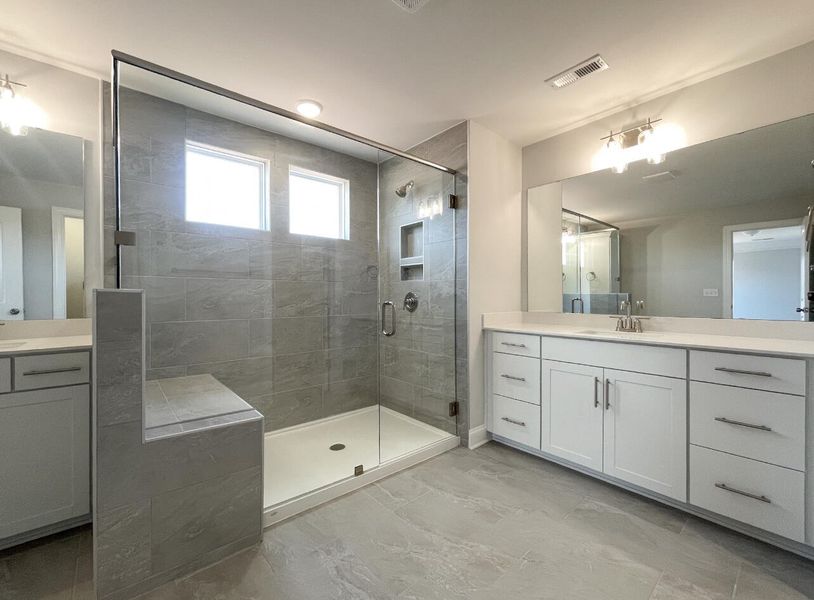 Furnished interior view inside a new home in Founders Club, Moore (Image 7).