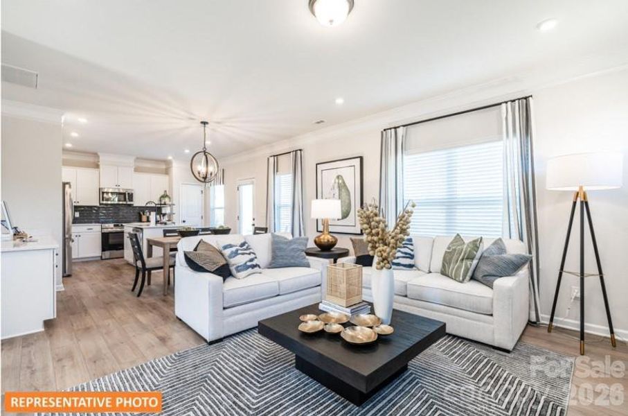 Furnished interior view inside a new home in Catawba Trace, Catawba (Image 18). Furnished interior view inside a new home in Catawba Trace, Catawba (Image 18).