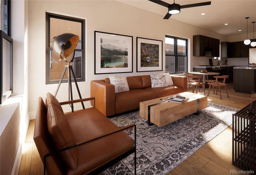 Furnished interior view inside a new home in , Gypsum (Image 8).