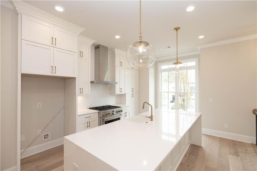 Furnished interior view inside a new home in Waterhaven Townhomes, Cumming (Image 7).