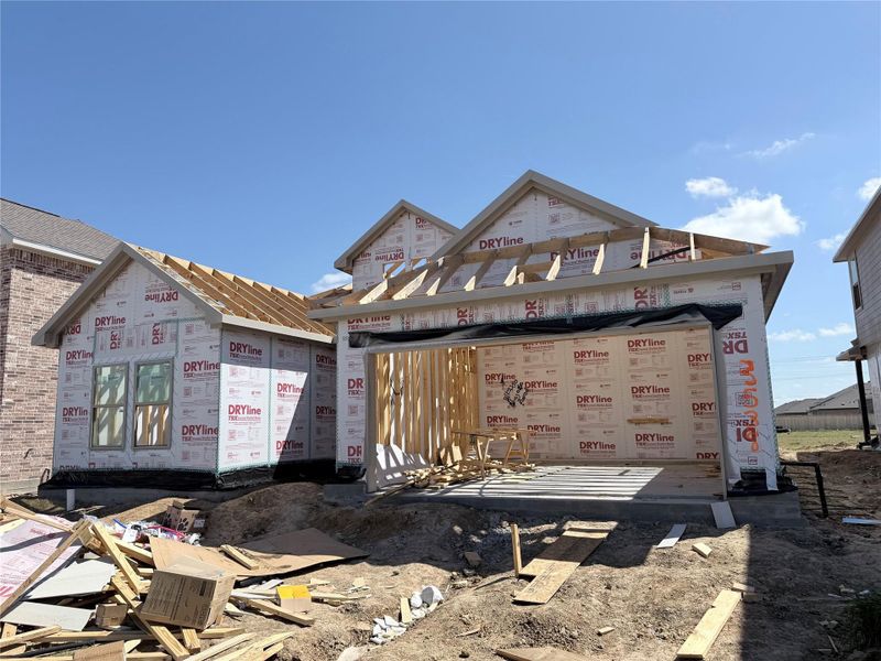 In-progress construction of a new home in Windrose Green, Angleton, TX (Image 6).
