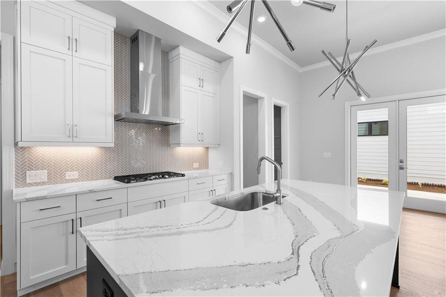 Furnished interior view inside a new home in Promenade at Sawnee Village, Cumming (Image 9).